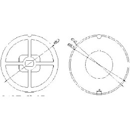Adaptador AT27 Redondo diam.97 para MT45