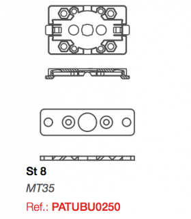 Soporte ST08 para motor Twister MT35