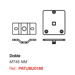 Soporte doble para motor Twister MT 45 NM (180+187)