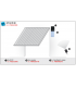 KIT ELITE 20 Accionador seccional ELITE 20 DC 24V. 20 m2+ Microreceptor + 2 Emisores Vario Black 6 canales