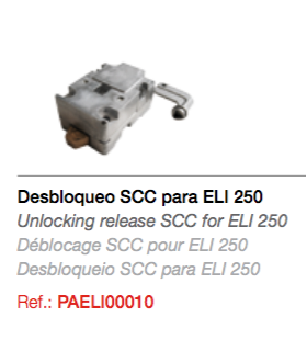SCC Desbloqueo para ELI250 con llave de palanca