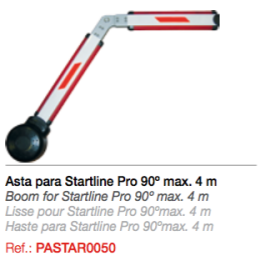 Asta para Startline Pro articulada 90º Rectangular