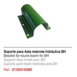 Soporte para asta redonda hidráulica