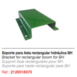 Soporte para asta rectangular hidráulica