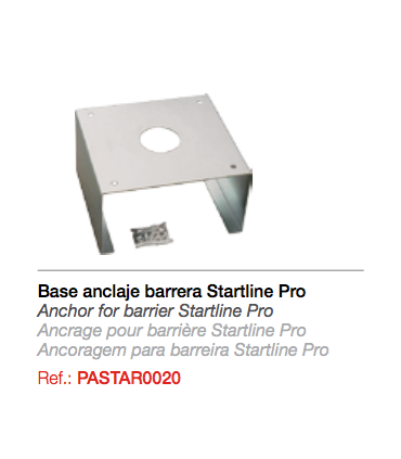 Base anclaje barrera Startline Pro