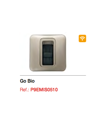 Emisor biométrico de pared GO BIO 868 Mhz. Montaje Superficie
